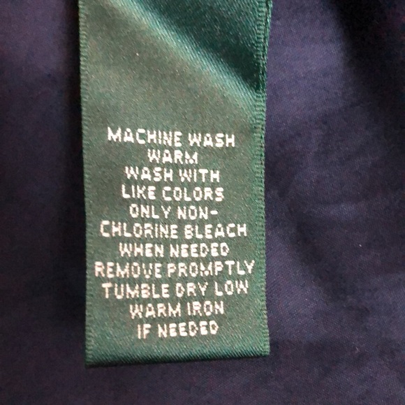 Lauren Ralph Lauren Womans Blouse Navy XL - Picture 10 of 10